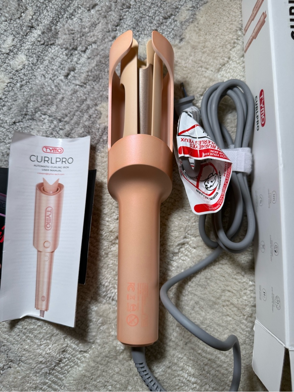 Tymo CurlPro Automatic Curling Iron - Rose Gold - Picture 5 of 5